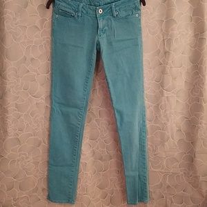 Blue/turquoise skinny jeans